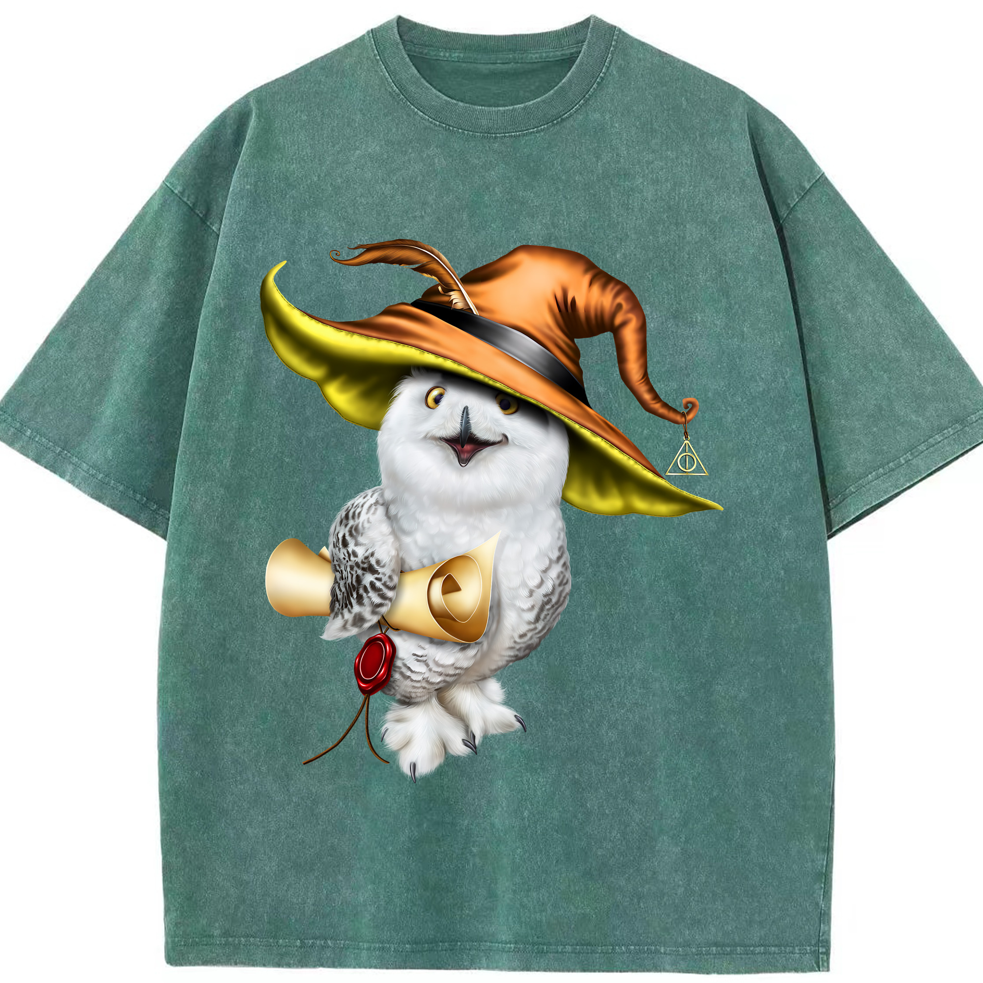 （画像用） Harry Potter ハリー・ポッターシリーズ 綿100% ヴィンテージ風 半袖Tシャツ（フロントプリント）